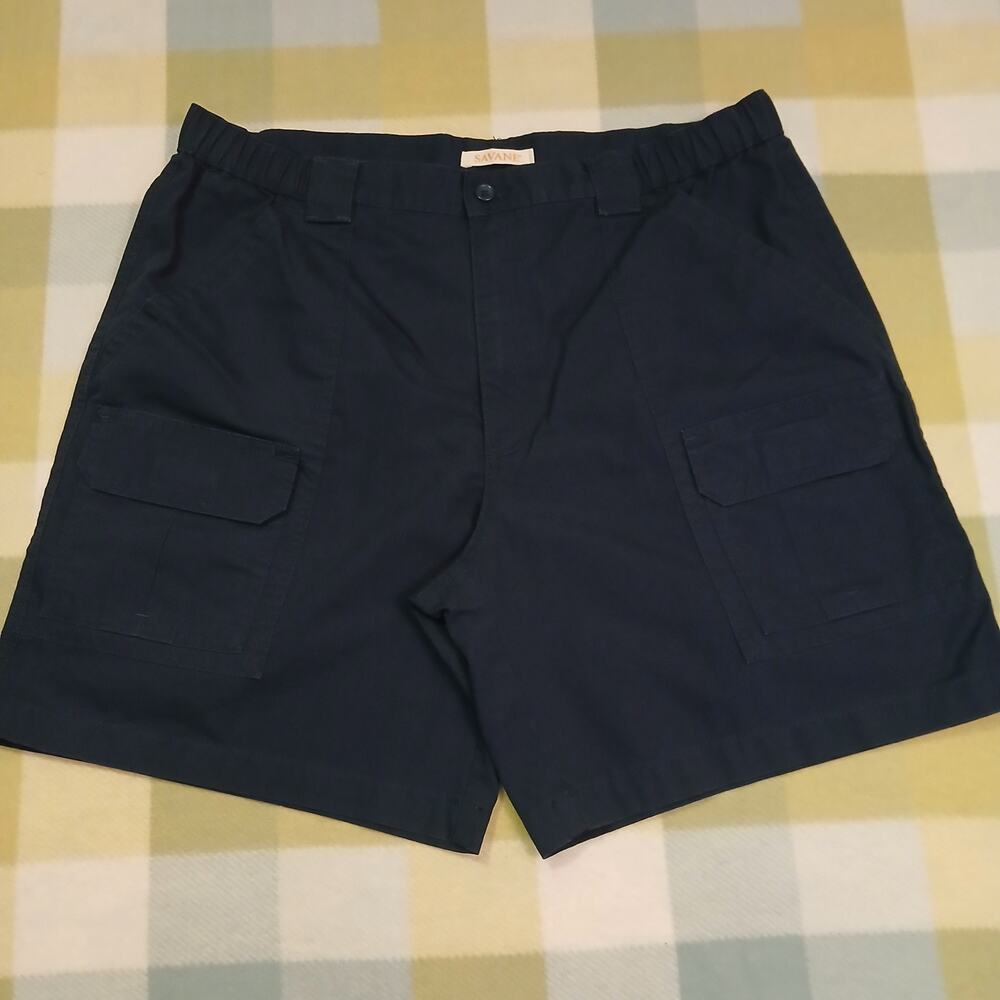 Savane Hiking Short Mens 36 Blue Nights Navy Cargo Tech Pocket UPF 30